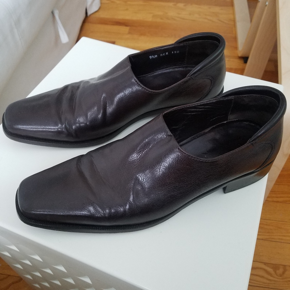 Mens Italian leather shoes 9.5 Donald Pliner